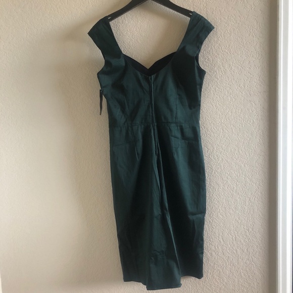 NWT Rare! Rock Steady Pinup Dress with Sweetheart Neck Green size L - Picture 10 of 10